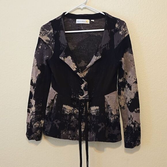 ANTHROPOLOGIE Charlie & Robin Camo Sweater/Jacket size small - Picture 1 of 9